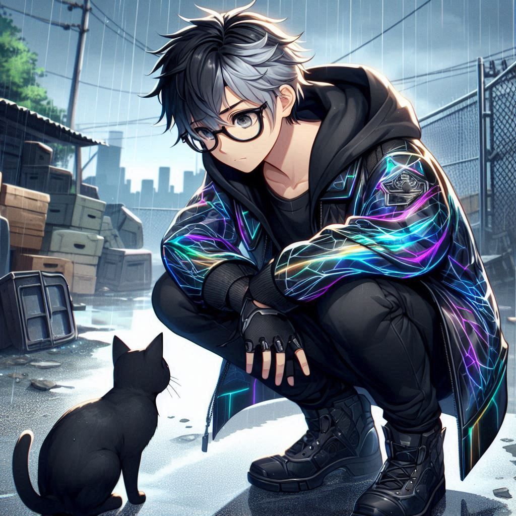 XUE encounters a cat