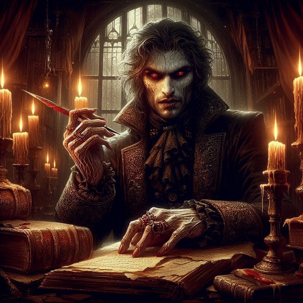 The Crimson Manuscript: Ink and Blood Collide