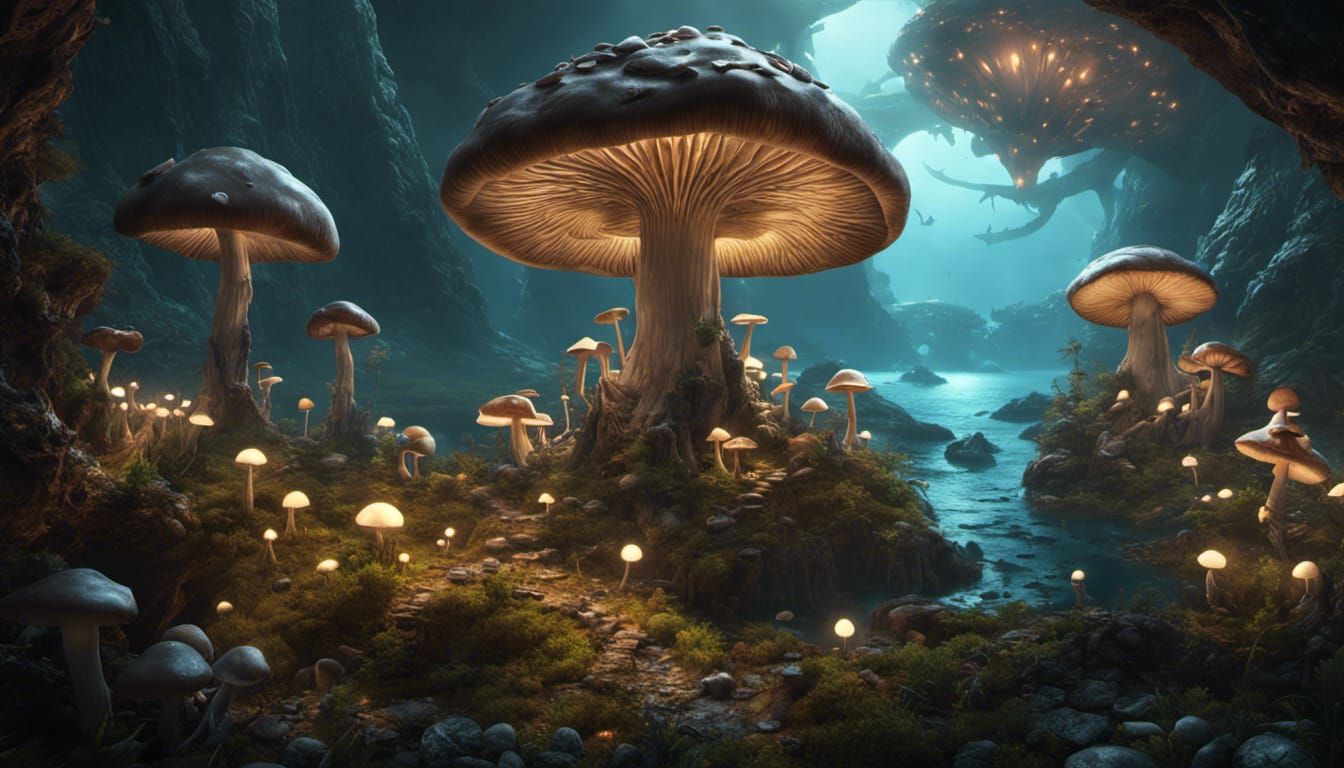 Mushroom Grot - AI Generated Artwork - NightCafe Creator