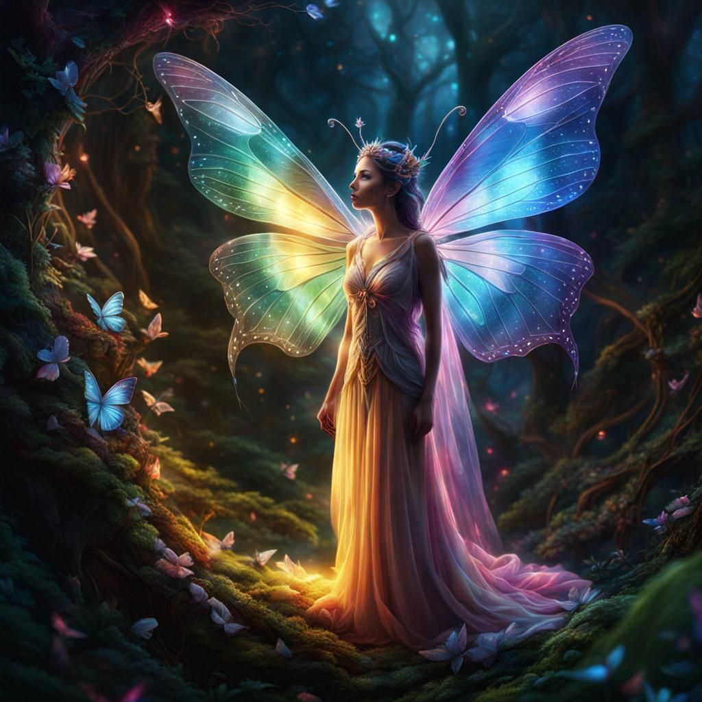 Light Fairy - AI Generated Artwork - NightCafe Creator