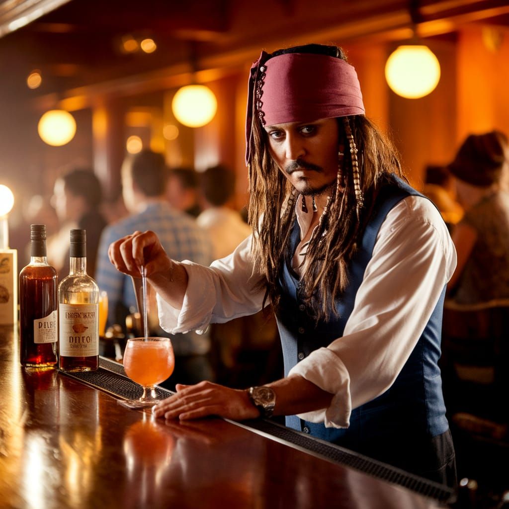 Savvy Bartender  by @MedusaFrost