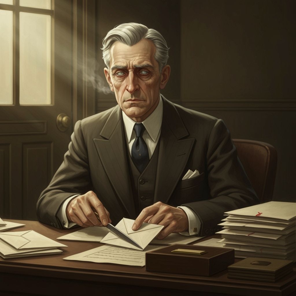 Mike Taggart, a gray-haired man with tired eyes and a faint scent of whiskey around him. His eyes are bright, but you can see that the fire ...