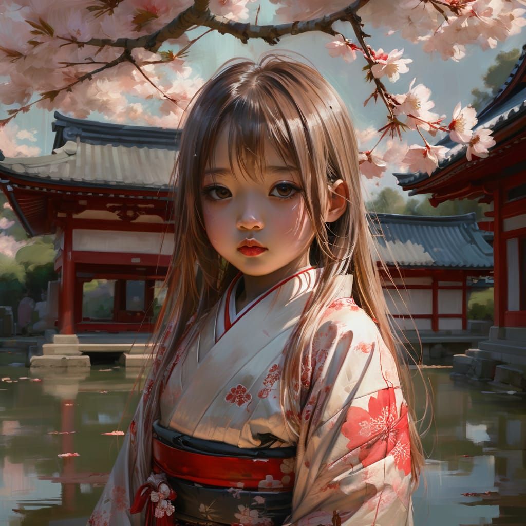 japanese girl, innocent look