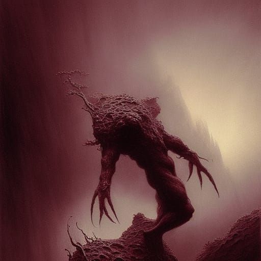 polywhirl pokemon haunted bloody sinister by Greg Rutkowski ...