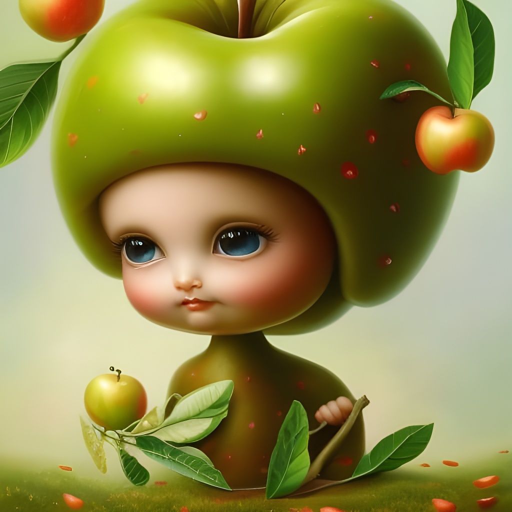 Apple baby - AI Generated Artwork - NightCafe Creator