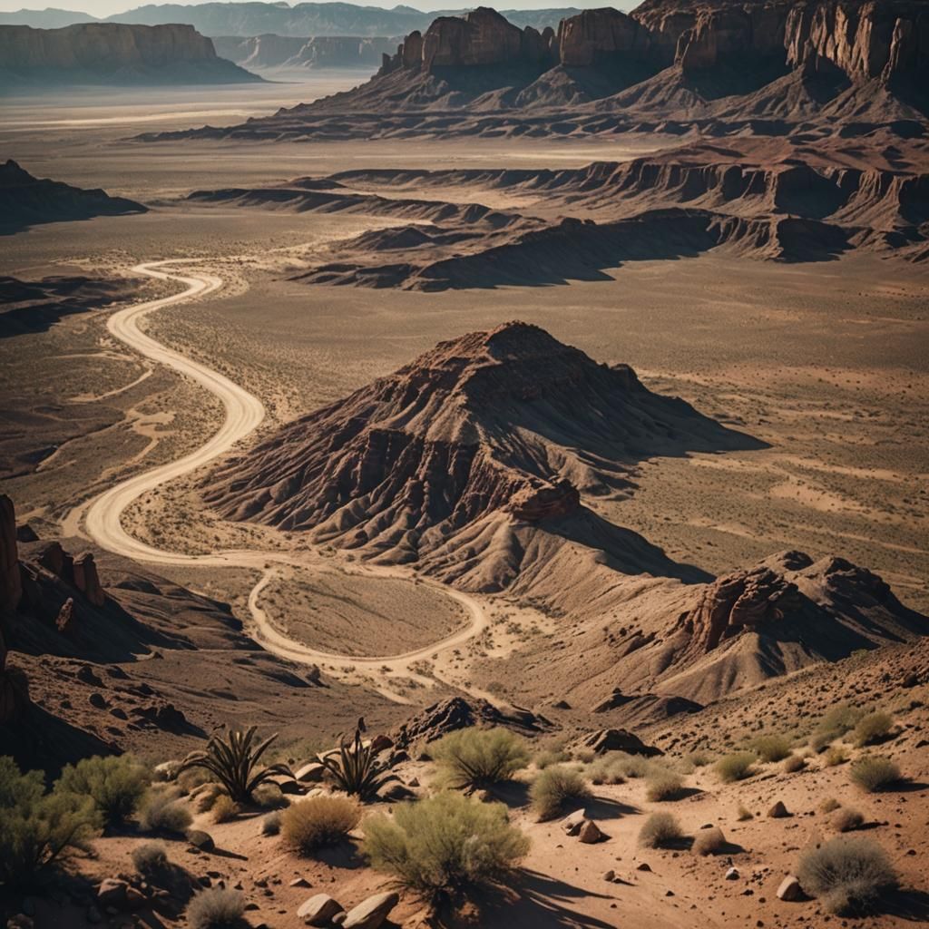 a majestic desert view