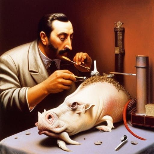Strange Dali yes its dali and a pig????  by @Roswarcus