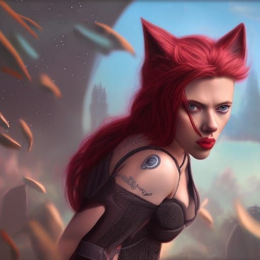 Scarlett johansson catgirl