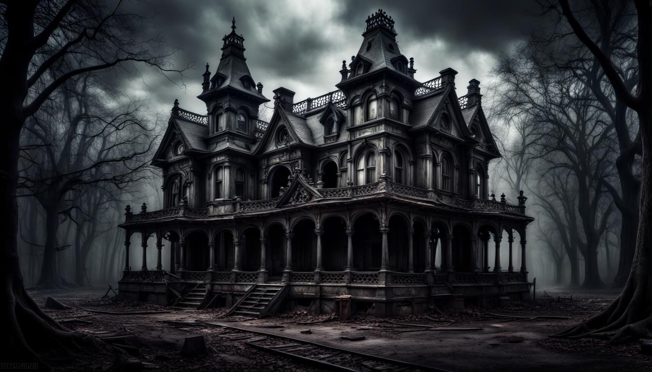Eerie Victorian House  by @3E