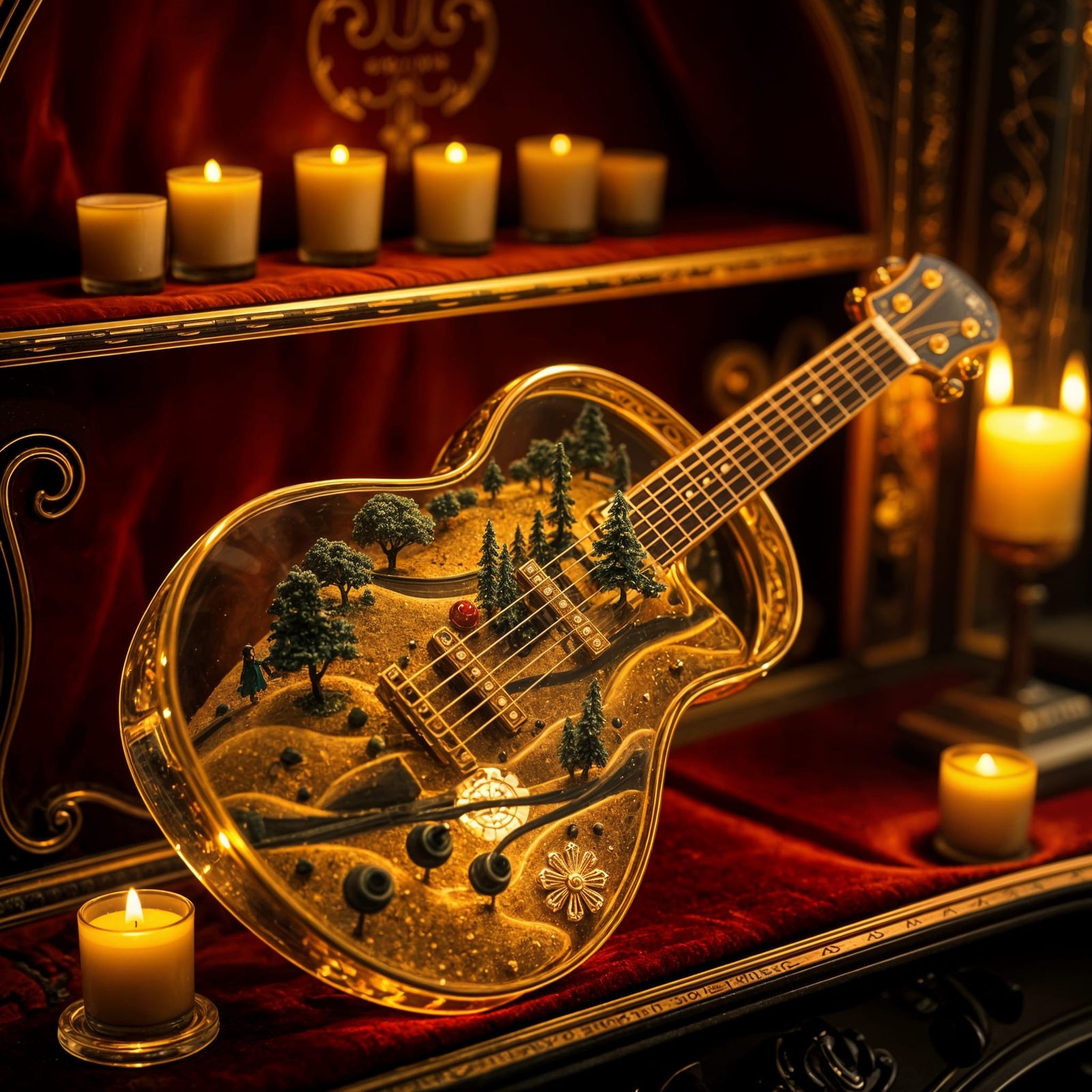 Glass Guitar  by @Pinosie