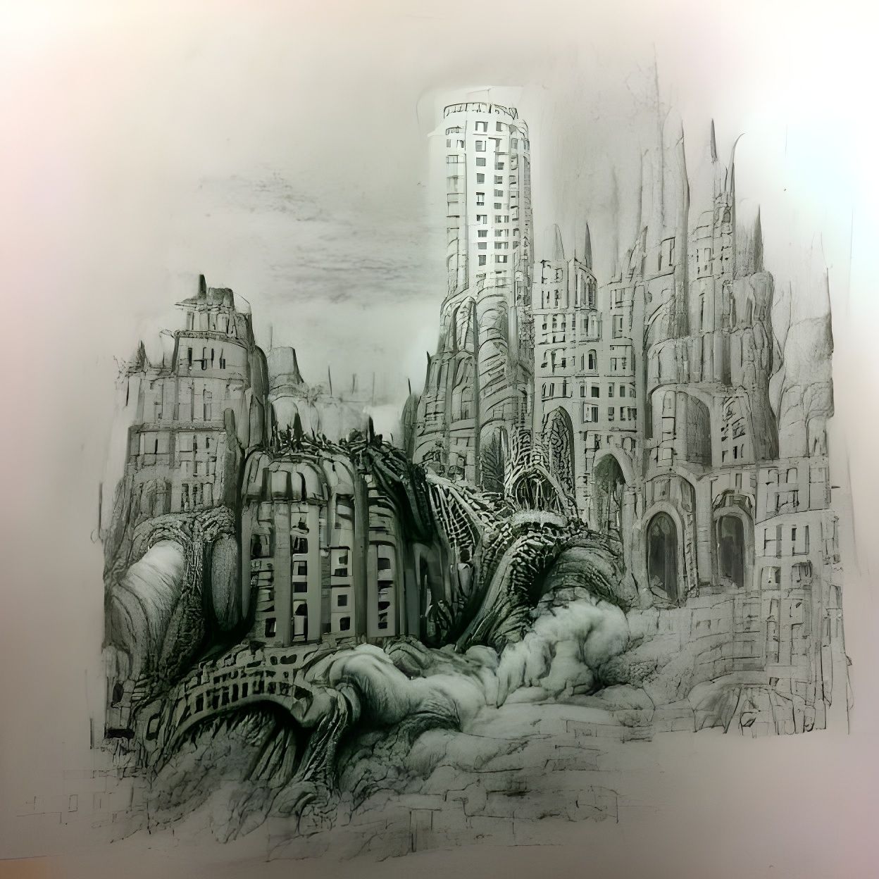 Gustave Doré Inspired CityScape
