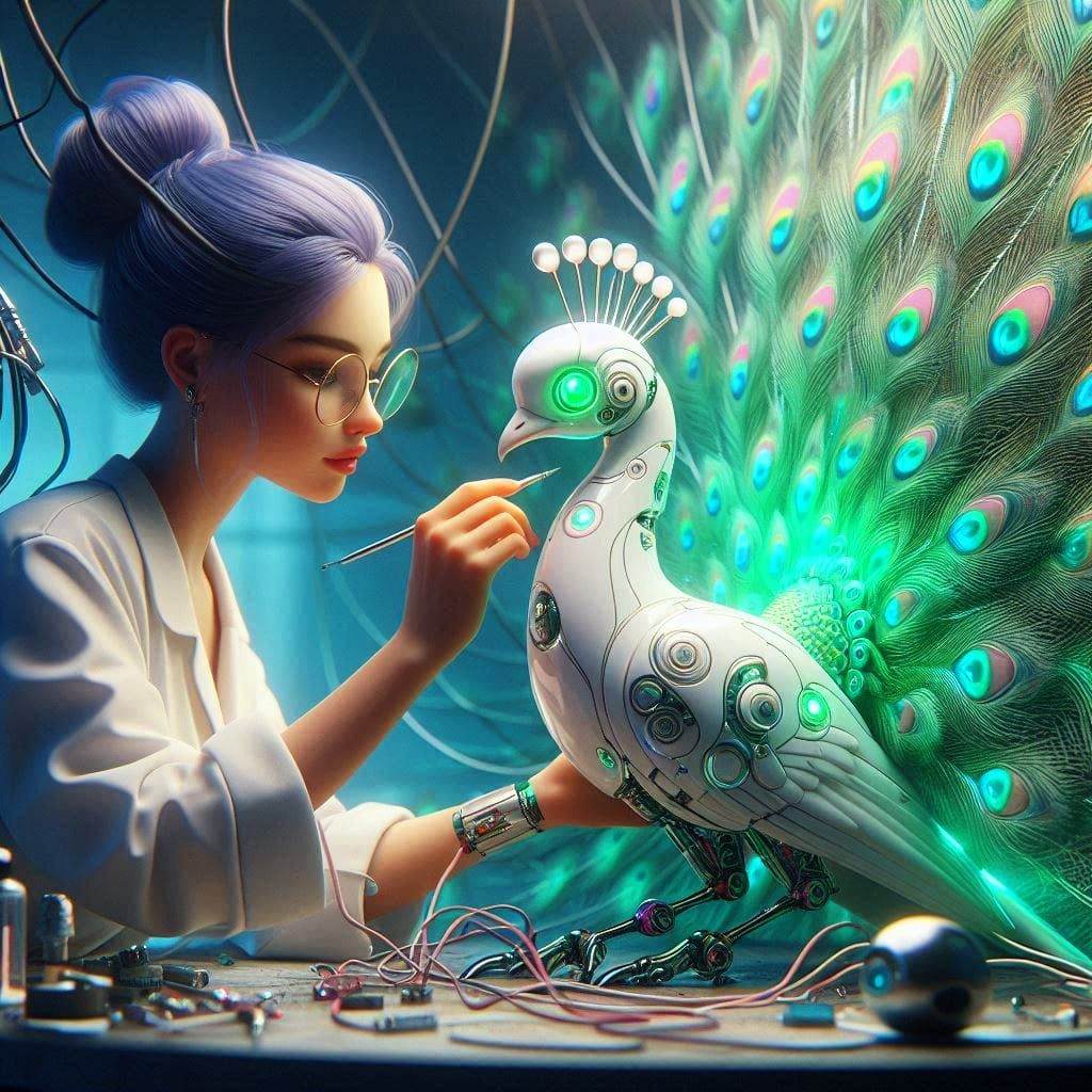 Peacock Cyborg 🦚🤖🪶 v3