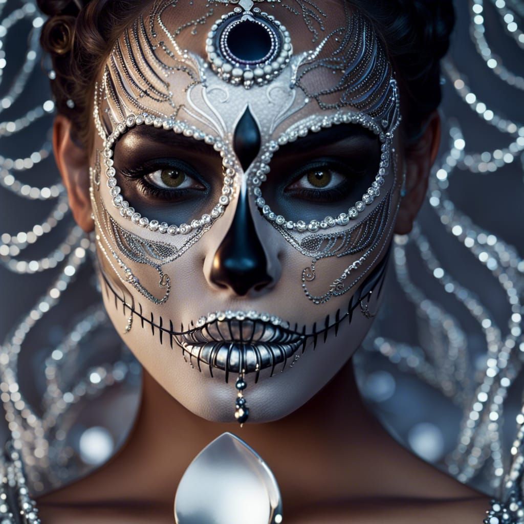 La Calavera Catrina AI Generated Artwork NightCafe Creator