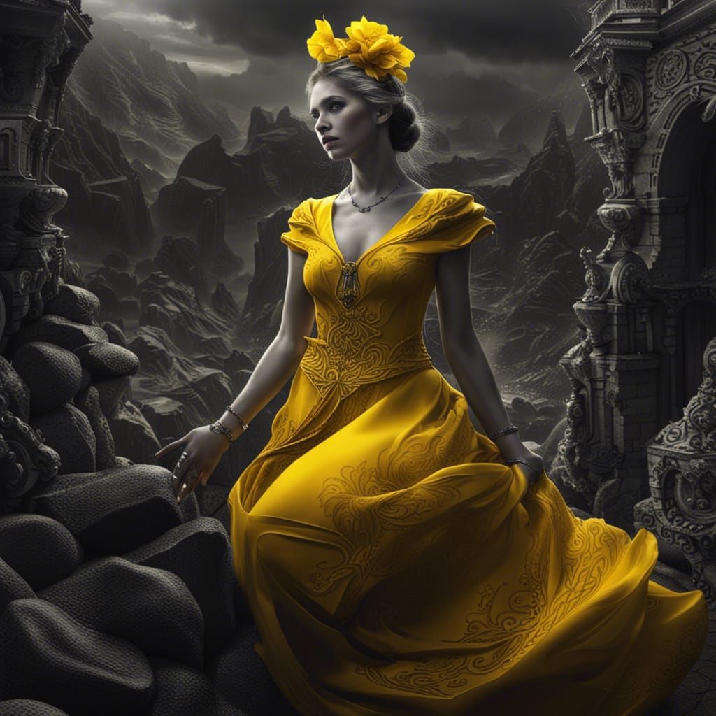 Yellow dress  by @Saya Yukino