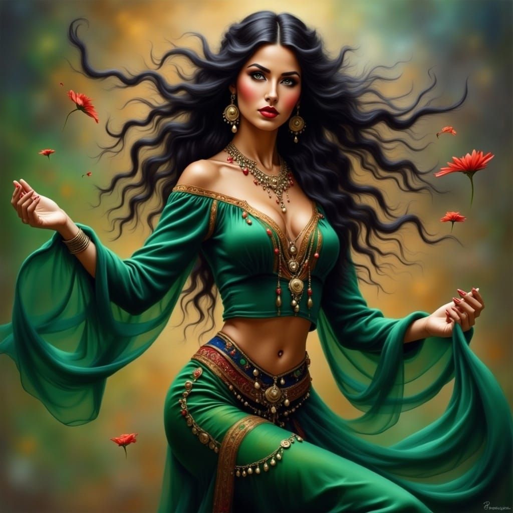 <lora:GypsyStyleFlux:1.0>  