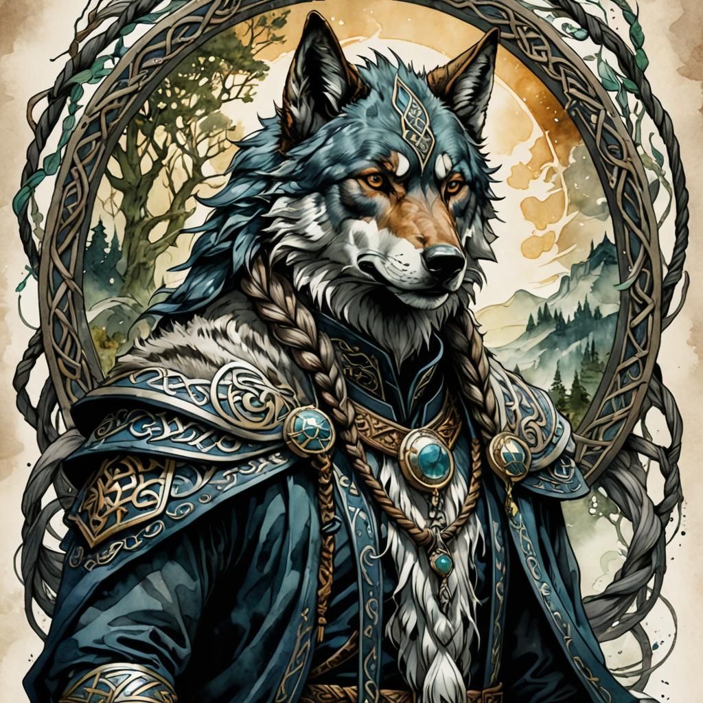 Wolf priest  by @WitteKraai