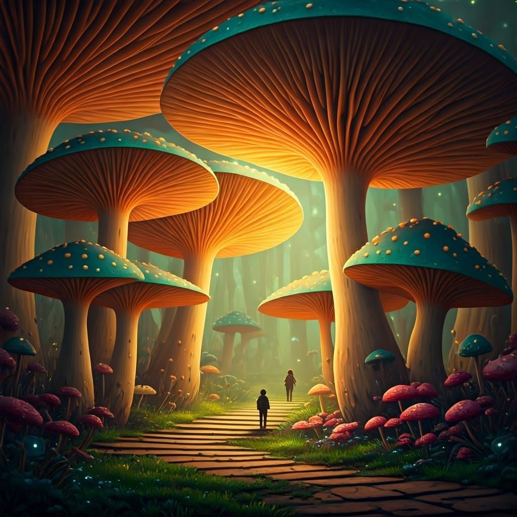 A Mushroom Kingdom  by @DismissedClaim