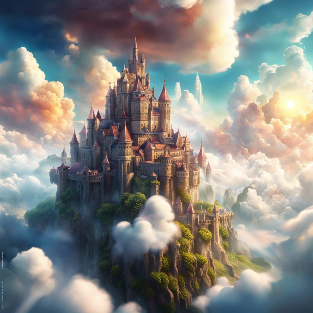 A Kingdom Above the Clouds.. - AI Generated Artwork - NightCafe Creator