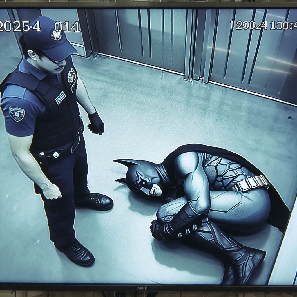 Batman in the Fetal Position