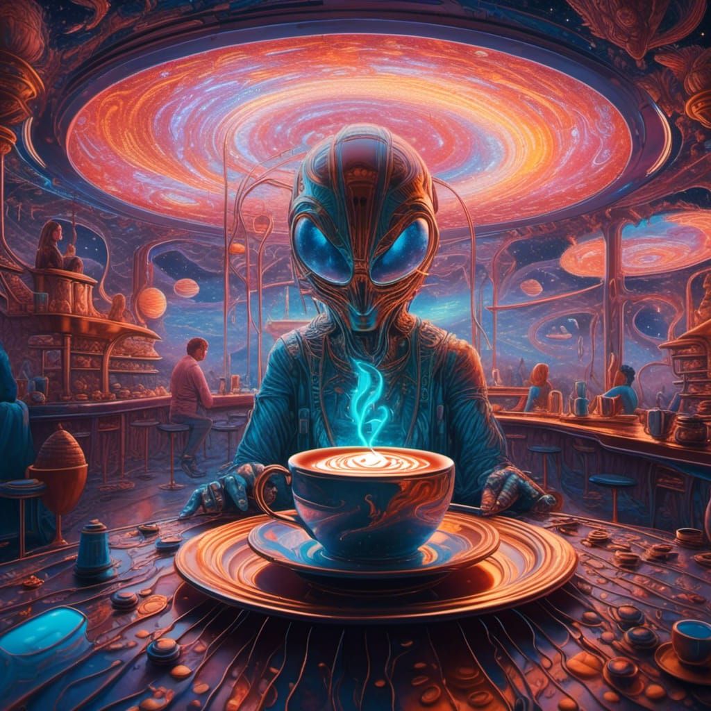 Another day, another cup of coffee.