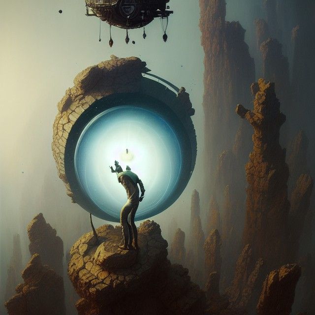 Space Animalistic man