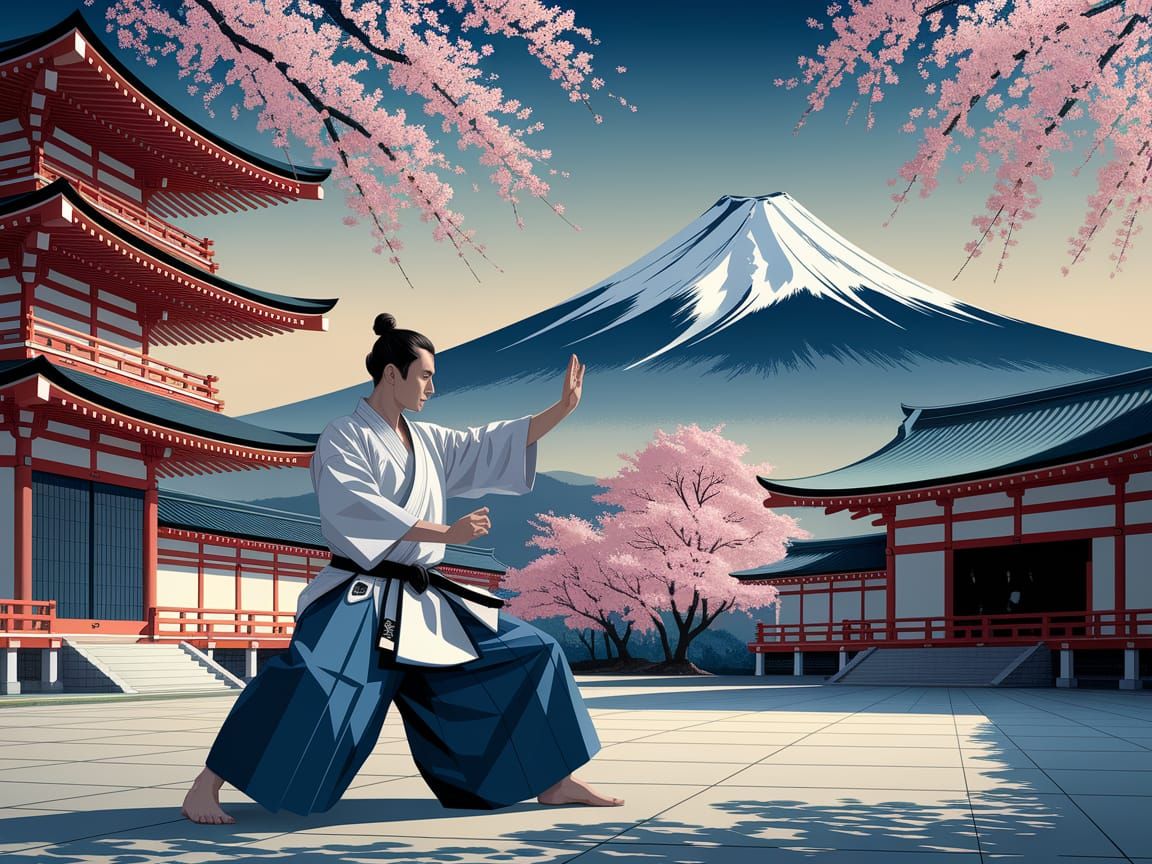 Ukiyo-e karate  by @John from Youngstown