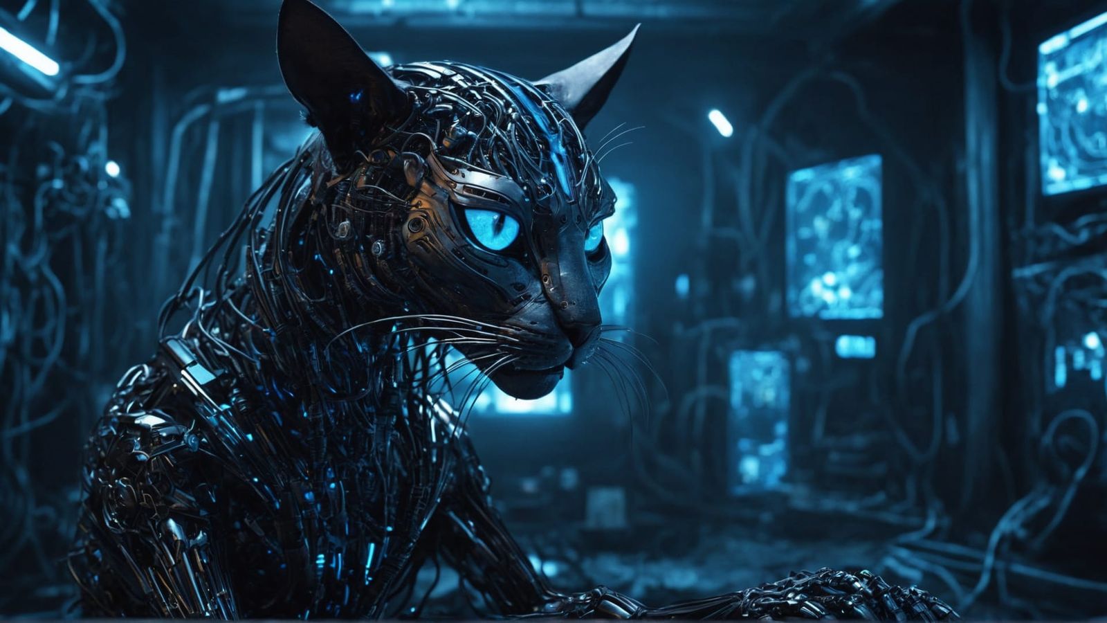 my lovely laboratory rat cat cableclutter