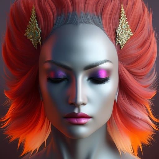 80's Makeup and red hair