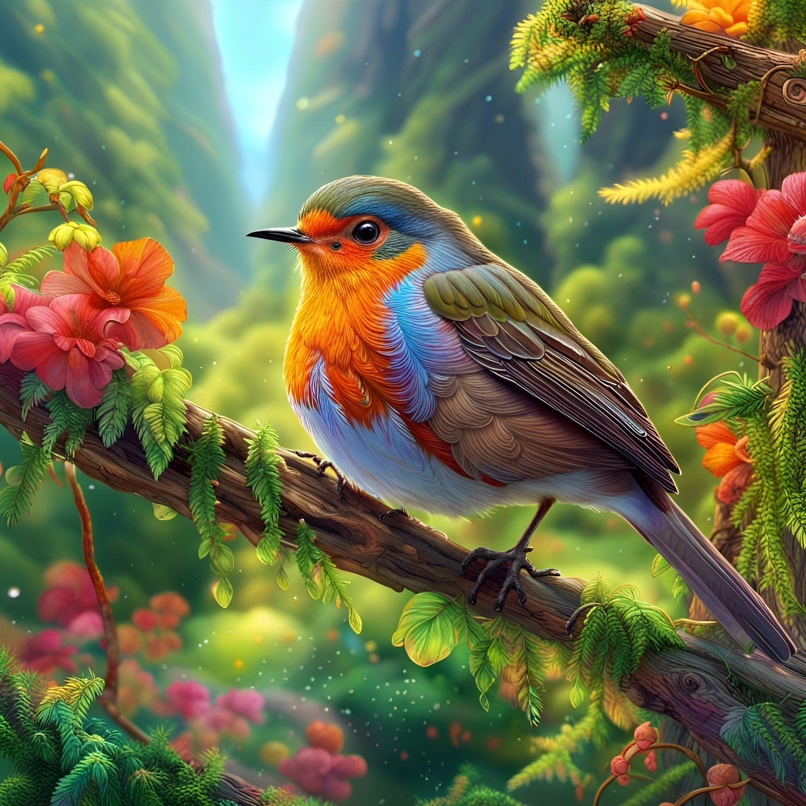 Pretty Robin  by @Sloth Woman