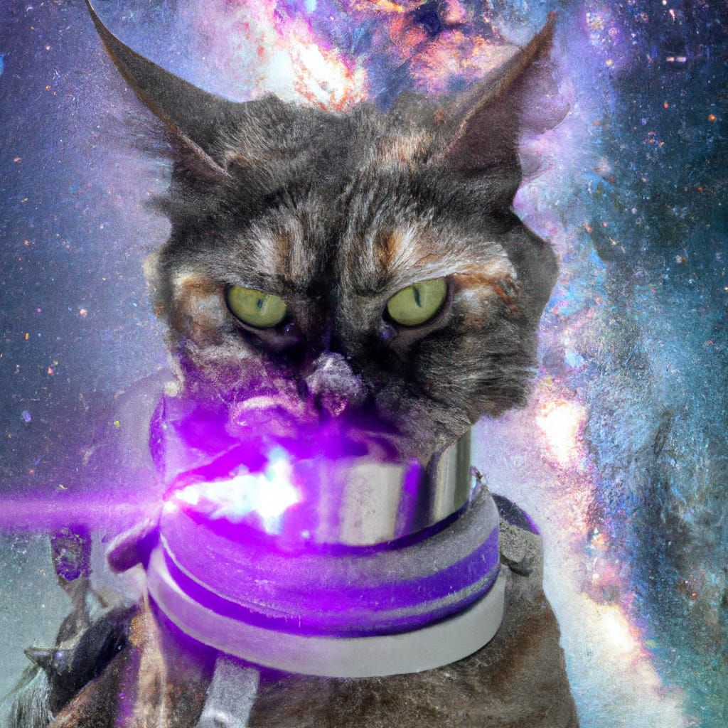 cat cyberpunk realistic photo psychedelic acid trip 8k, supe...
