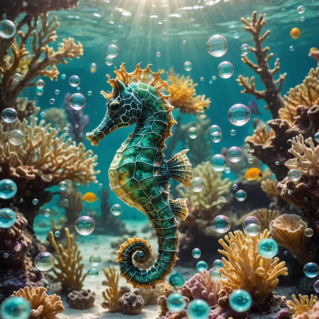 seahorse  by @Nama