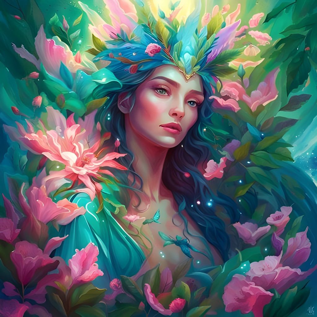 Flora elemental - AI Generated Artwork - NightCafe Creator