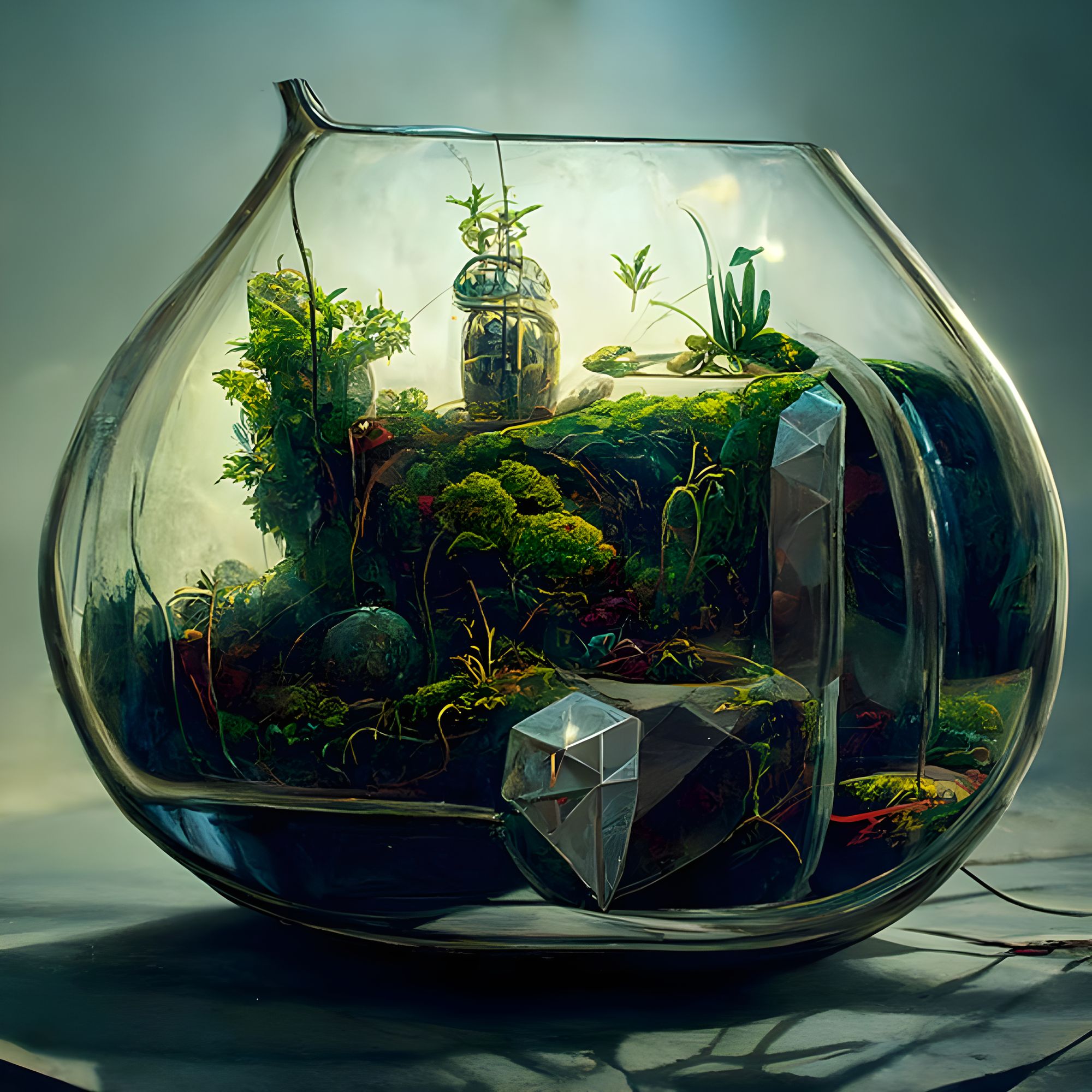 modern terrarium - AI Generated Artwork - NightCafe Creator