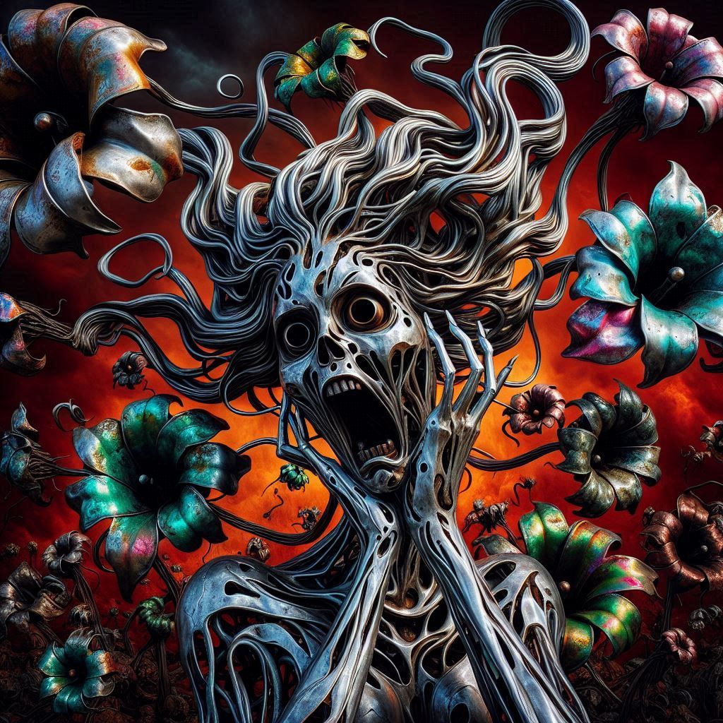 Metal Artwork, Twisted and Deformed and Scary Lady Bells 2