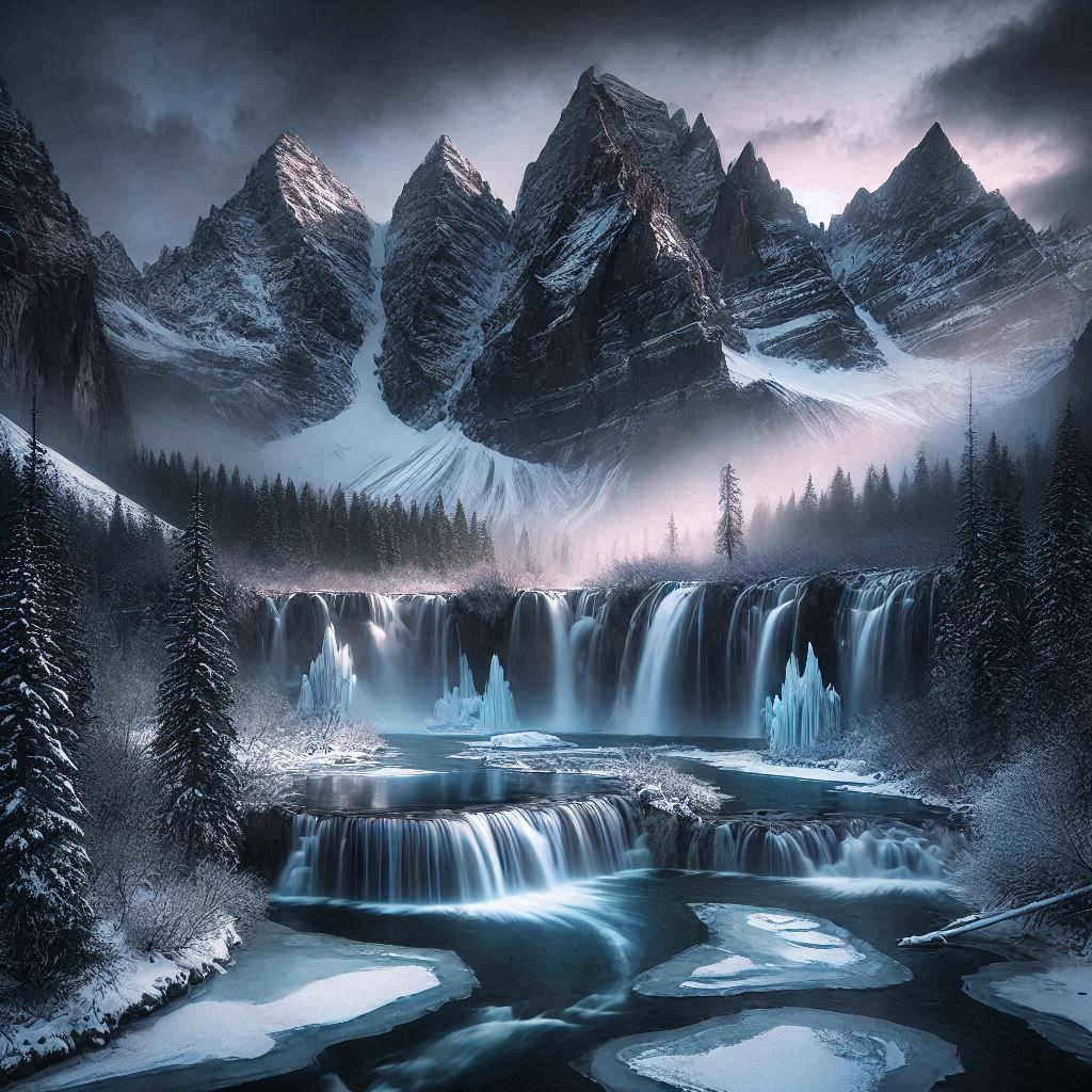 The falls in the alps