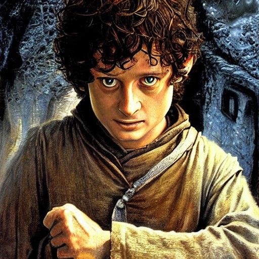 Frodo Baggins - AI Generated Artwork - NightCafe Creator