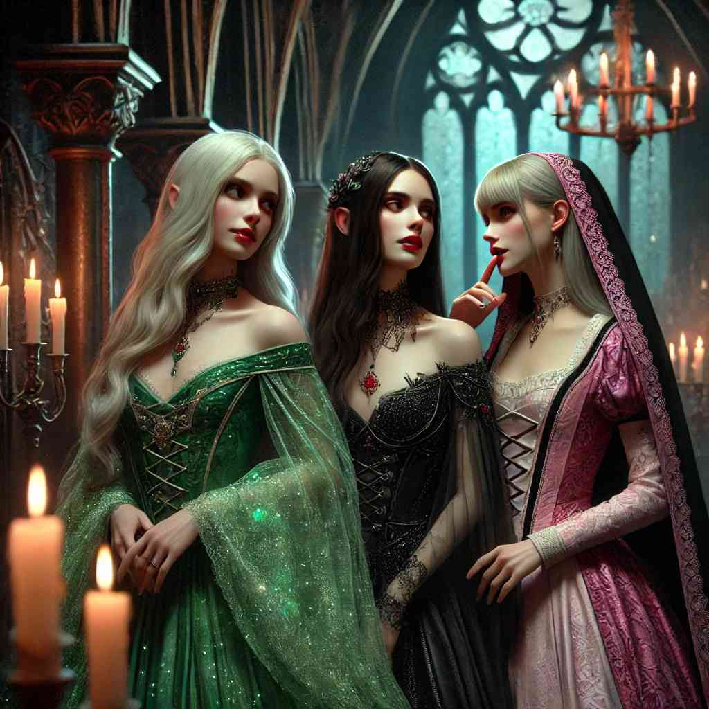 Middle age gothic women