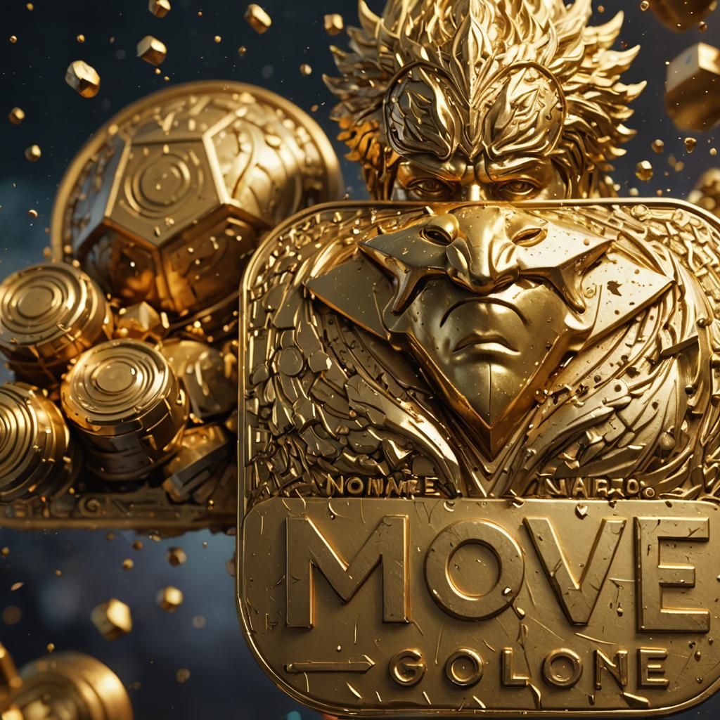 Nome Move Gold centralizado e em destaque