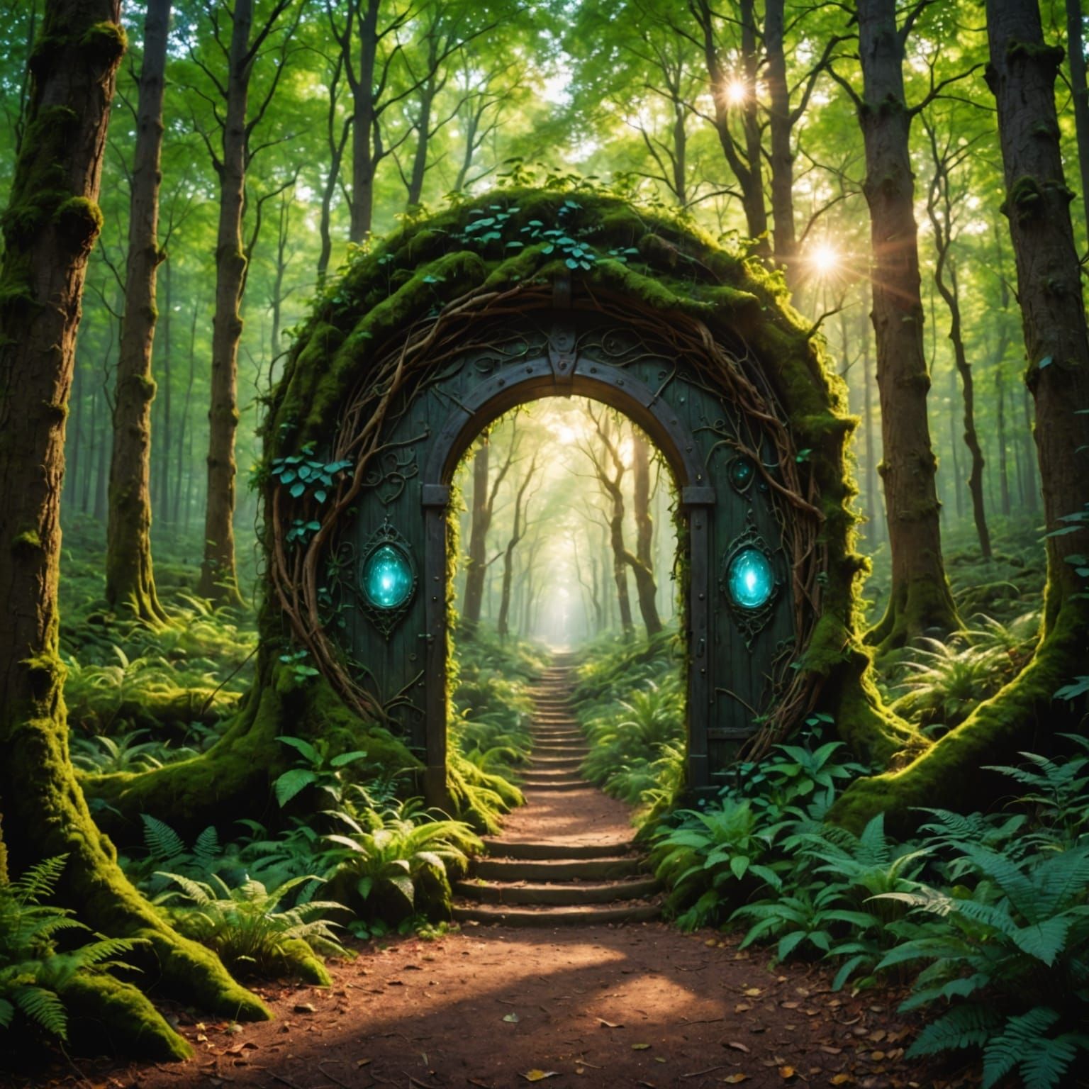 Magical portal in a forest  by @PenangGalAntics