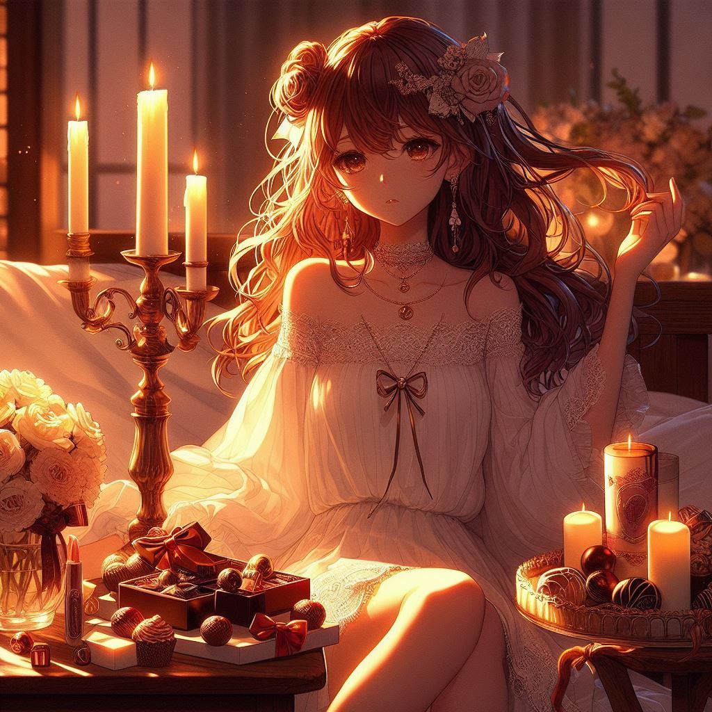 chocolate and candles