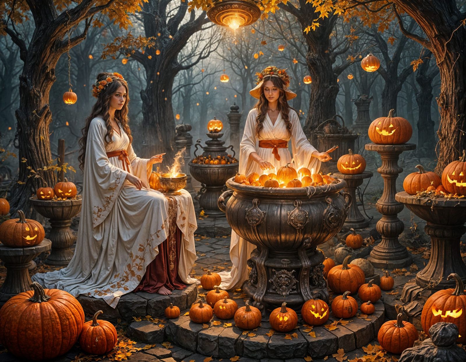 Fairy Factory of Halloween  by @Annie Dieu-Le-Veut