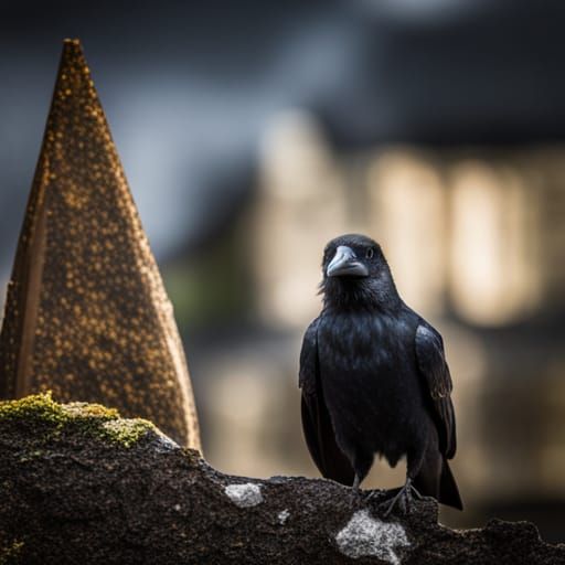 A raven at the Tower of London