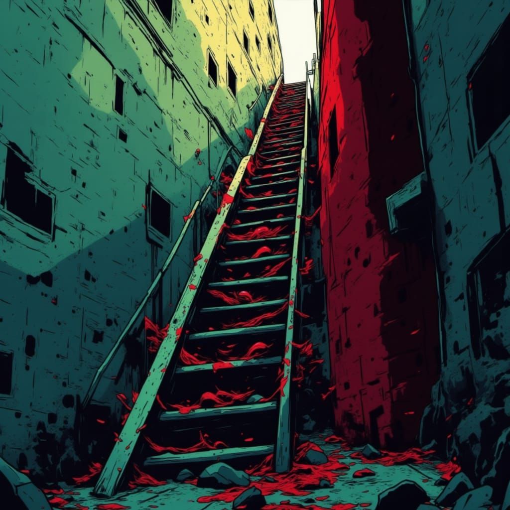 Double exposure. The ladder wobbled. You should have fallen. But instead, something caught you—hands, firm and unseen, gripping your arms ju...