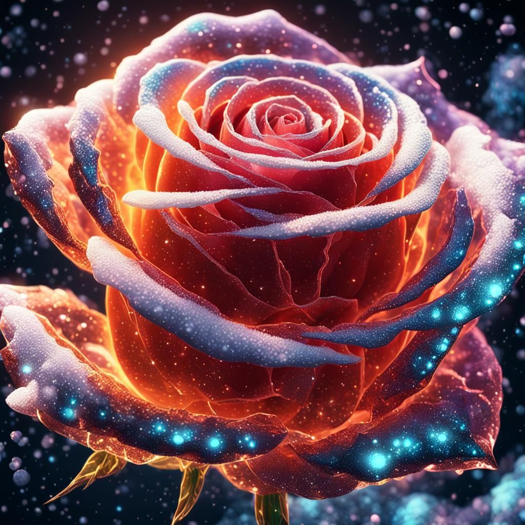 sparkly rose