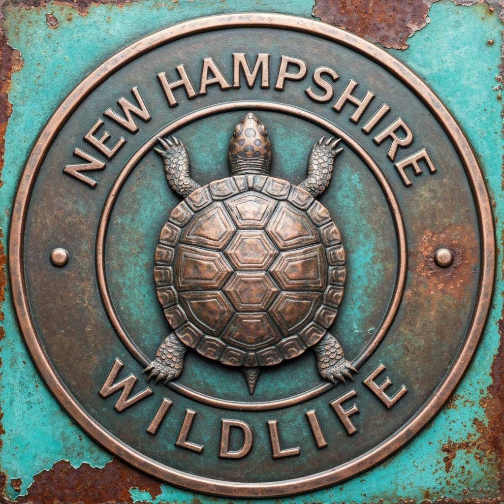 Aged bronze spotted turtle embossed.  by @Wild Things