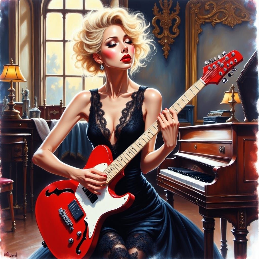 <lora:MusicInstrumentsFlux:1.0> 