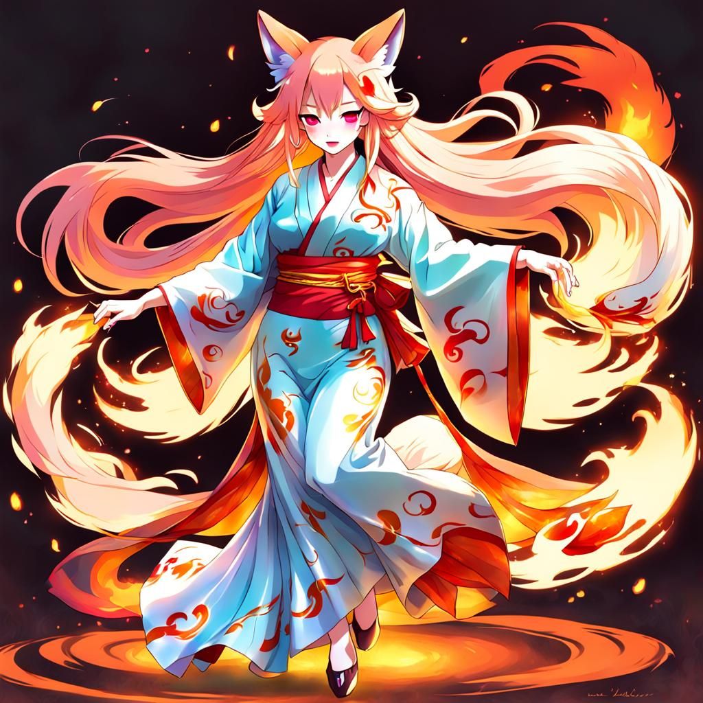 fire fox spirit - AI Generated Artwork - NightCafe Creator