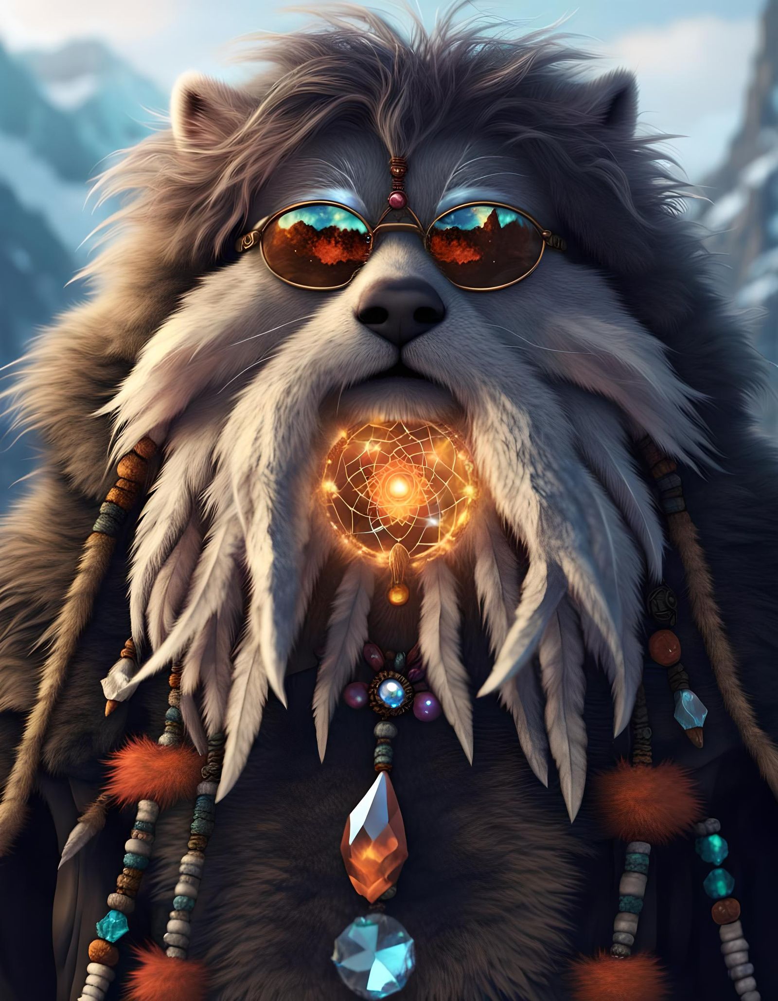 The Dreadfur's Dreamcatcher Beard  by @ing