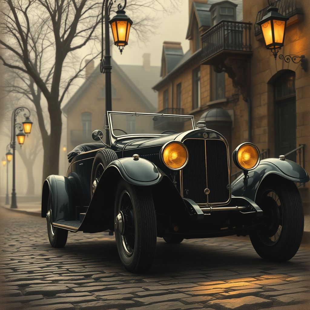 A 1920s-era roadster