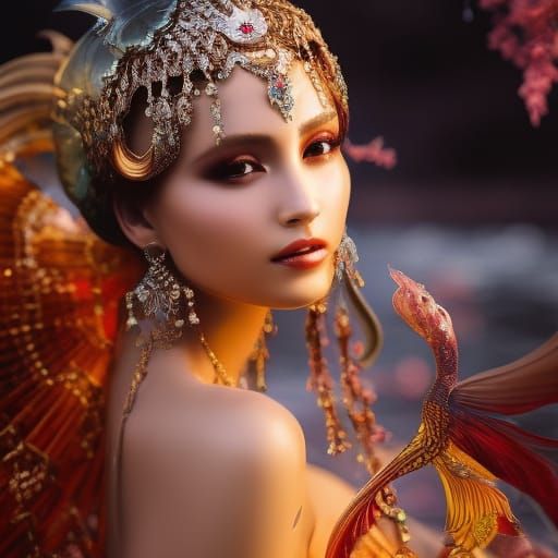 mermaid portrait  by @Kitcalyx